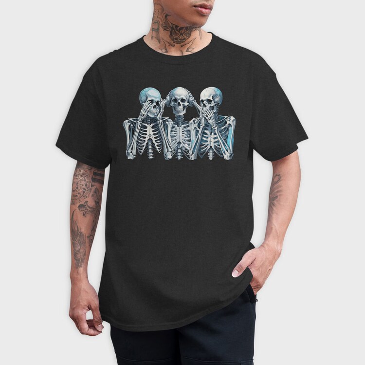 Wiseskeletons, Tricou Barbati (Unisex)
