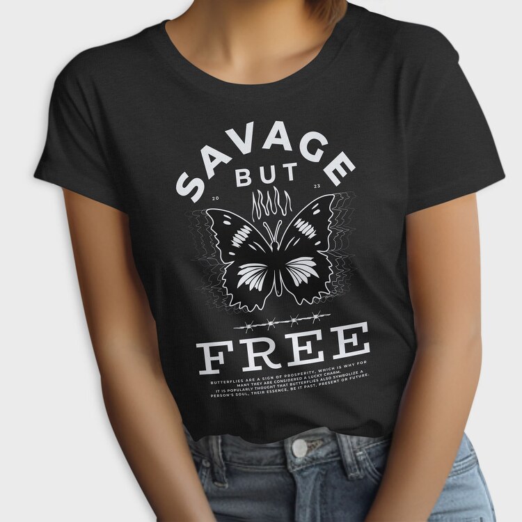 Free Butterfly Savage But, Tricou Femei