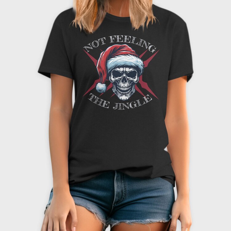 Santa Skull Holiday Christmas, Tricou Barbati (Unisex)