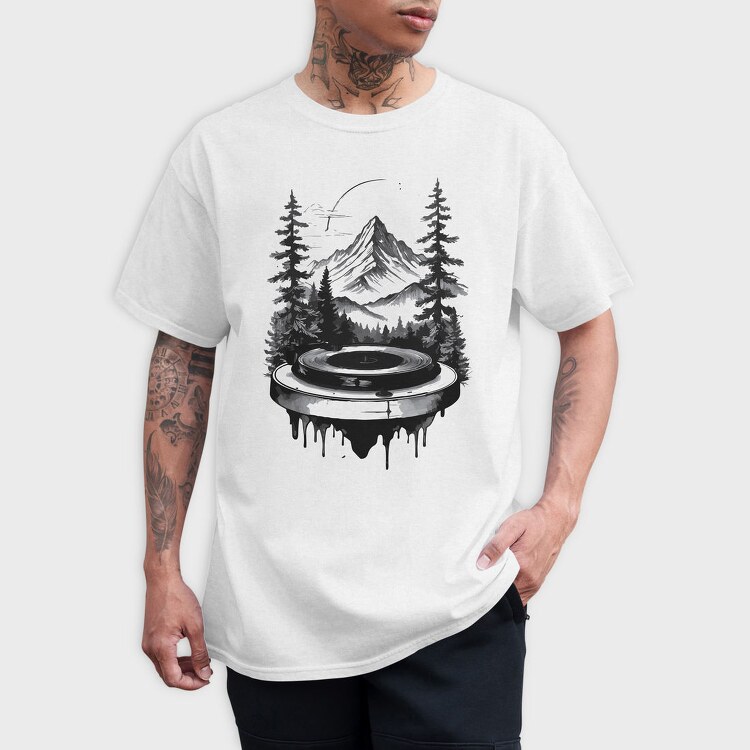 Nature Turntable, Tricou Barbati (Unisex)