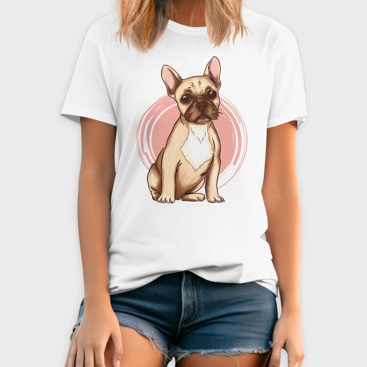 French Bulldog (2), Tricou Barbati (Unisex)