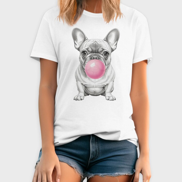 French Bulldog Bubblegum, Tricou Barbati (Unisex)