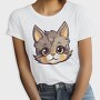 Funny Cat Cartoon, Tricou Femei