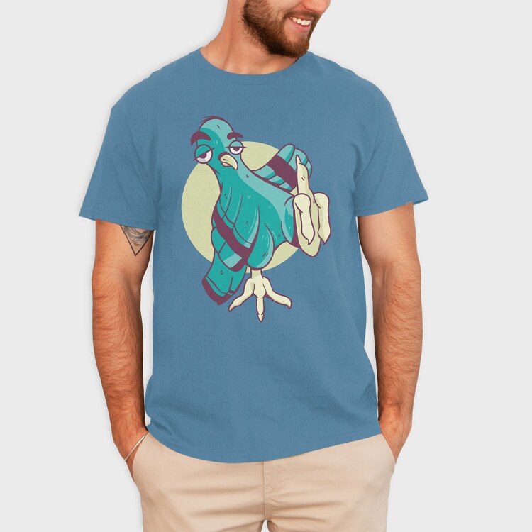 Funny Pigeon, Tricou Barbati (Unisex)