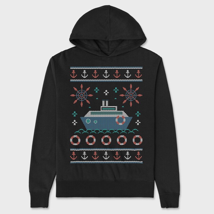 Hanorac Barbati (Unisex), Nautic Ugly Sweater