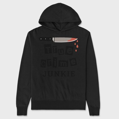 True Crime Junkie, Hanorac Oversize Barbati (Unisex)