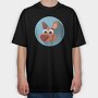 Scooby Smiley, Tricou Oversize Barbati (Unisex)