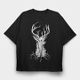 Deer Tree, Tricou Oversize Barbati (Unisex)