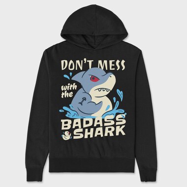 Badass Shark, Hanorac Oversize Barbati (Unisex)