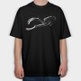 Scubba Diving Drawing Guy, Tricou Oversize Barbati (Unisex)