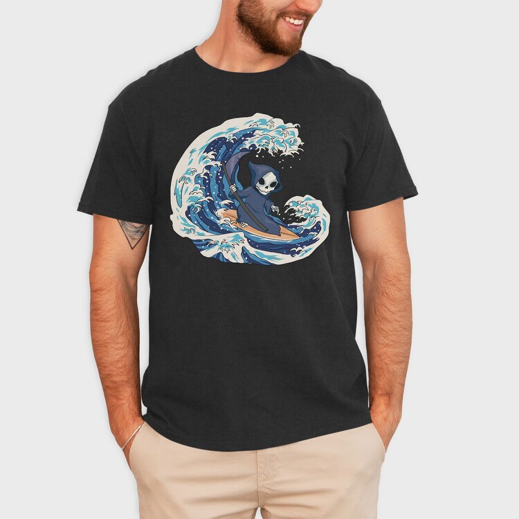Grim Reaper Surfing, Tricou Barbati (Unisex)