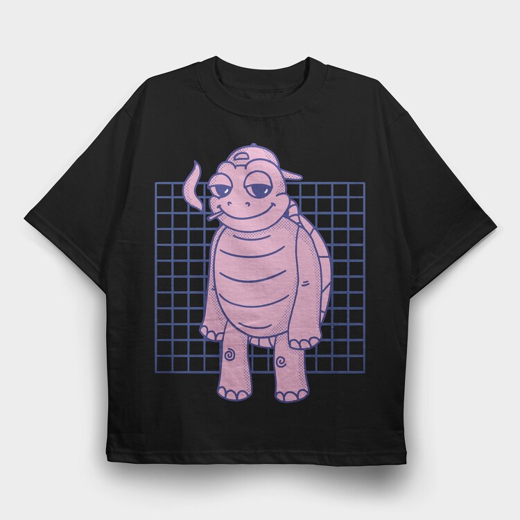 Stoned Turtle, Tricou Oversize Barbati (Unisex)