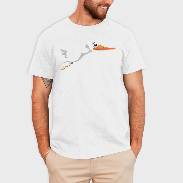 Stork Flight, Tricou Barbati (Unisex)
