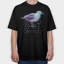 Seagull Bird Animal Funny, Tricou Oversize Barbati (Unisex)