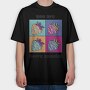 Strawberry Pop Art Berry Special Quote, Tricou Oversize Barbati (Unisex)