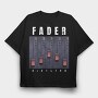 Fader Music And Sound Machine Faded Dictator, Tricou Oversize Barbati (Unisex)