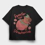 Strawberry Sweet Capybara 03, Tricou Oversize Barbati (Unisex)