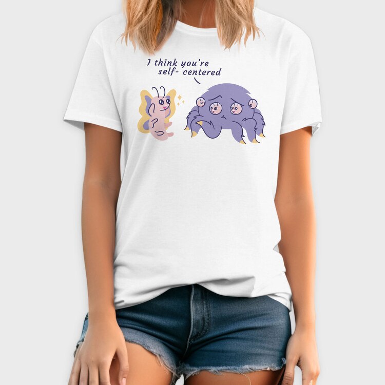 Self Centered Pun, Tricou Barbati (Unisex)