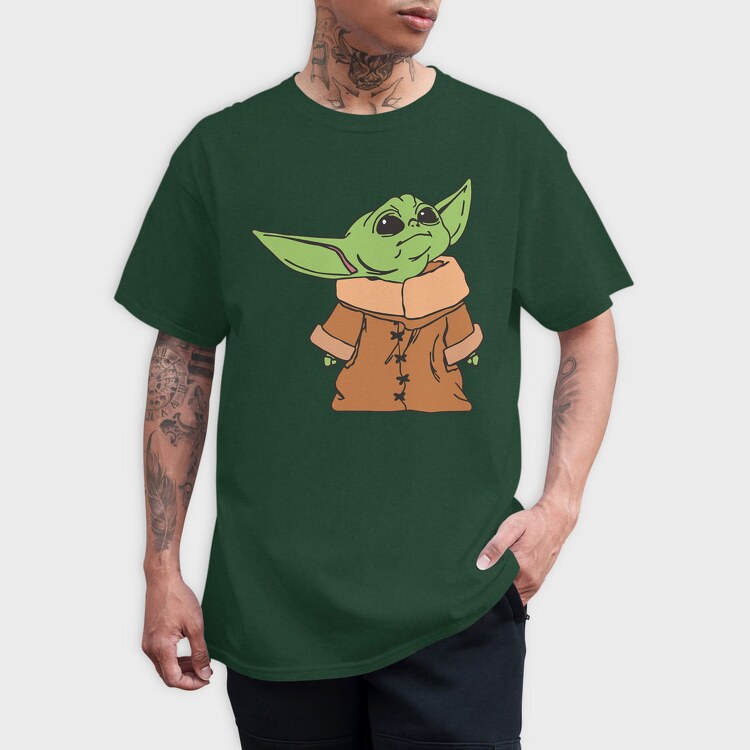 Baby Yoda 1, Tricou Barbati (Unisex)