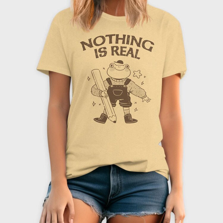 Frog Nothing Is Real, Tricou Barbati (Unisex)
