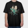 Fairy Frog With Wings, Tricou Oversize Barbati (Unisex)