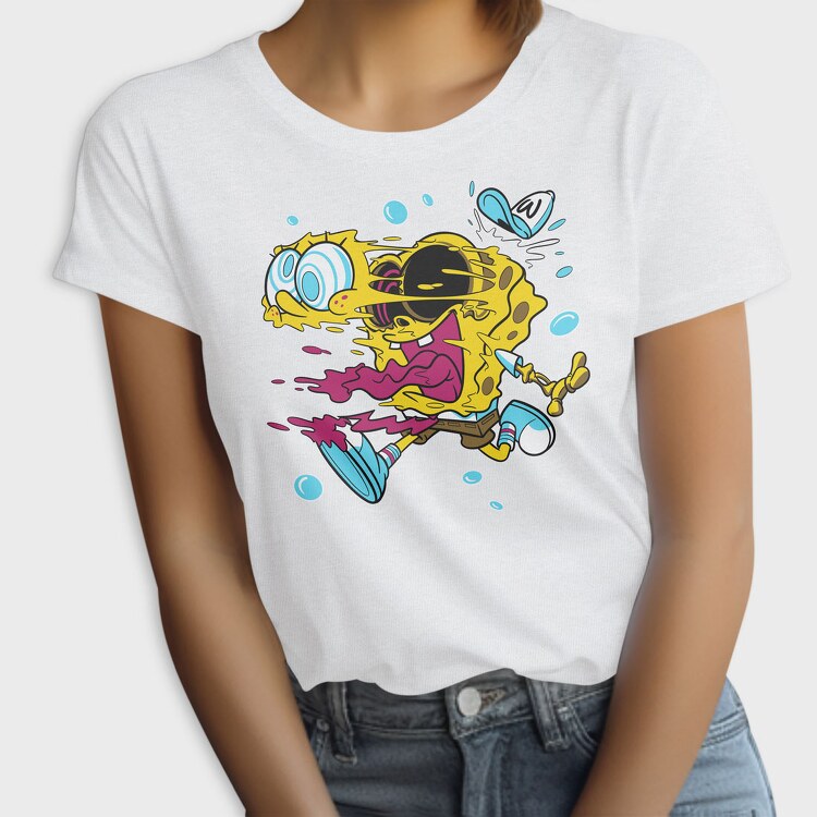 Crazy Sponge Bob, Tricou Femei