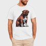 Bordeaux Mastiff Dog, Tricou Barbati (Unisex)