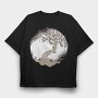 Tree Of Life Illustration, Tricou Oversize Barbati (Unisex)