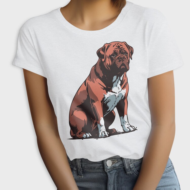 Bordeaux Mastiff Dog, Tricou Femei