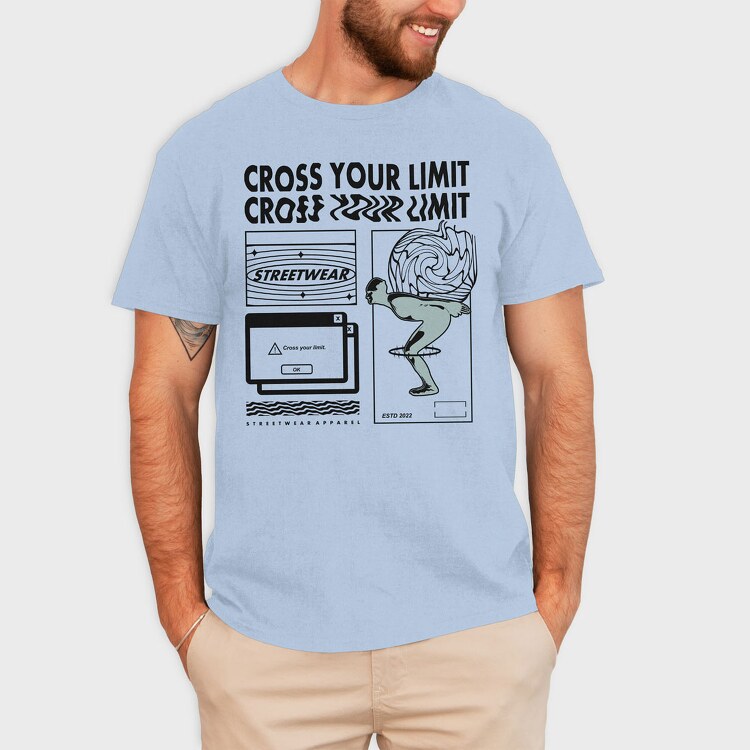 Cross Your Limits 1, Tricou Barbati (Unisex)