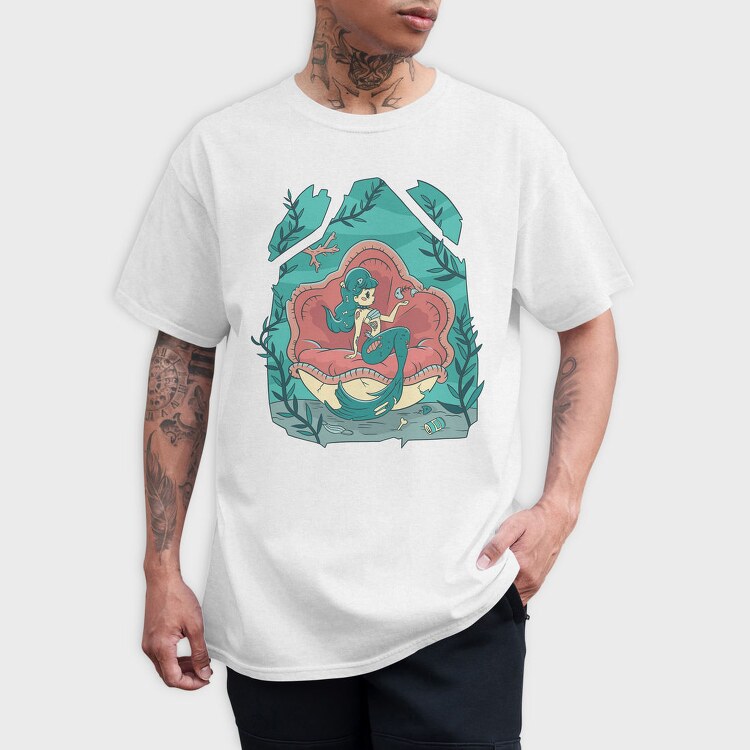 Creepy Halloween Mermaid Cute, Tricou Barbati (Unisex)