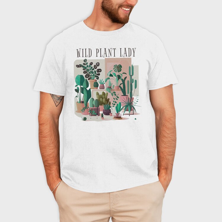 Botanical Wild Plant Lady, Tricou Barbati (Unisex)
