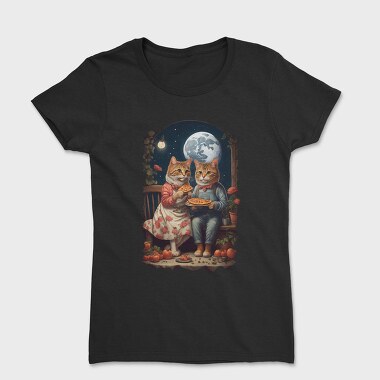 Cats Pizza Cottagecore, Tricou Femei