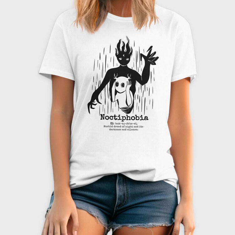 Creepy Noctiphobia, Tricou Barbati (Unisex)