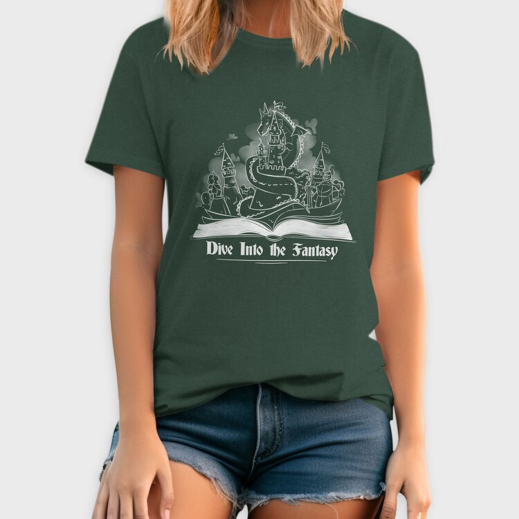 Fantasy Book Children Into The, Tricou Barbati (Unisex)