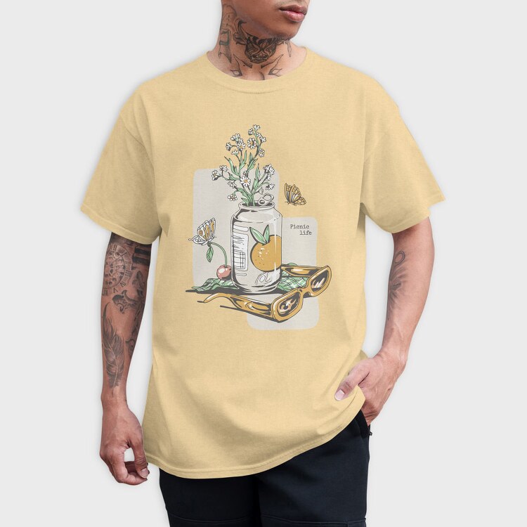 Picnic Life Spring, Tricou Barbati (Unisex)