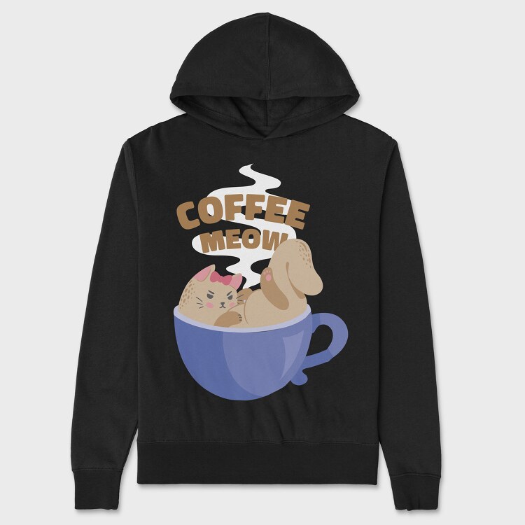 Hanorac Barbati (Unisex), Coffee Cat 2