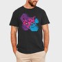 Trippy Cat, Tricou Barbati (Unisex)