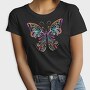 Bright Colored Butterfly Colorful, Tricou Femei