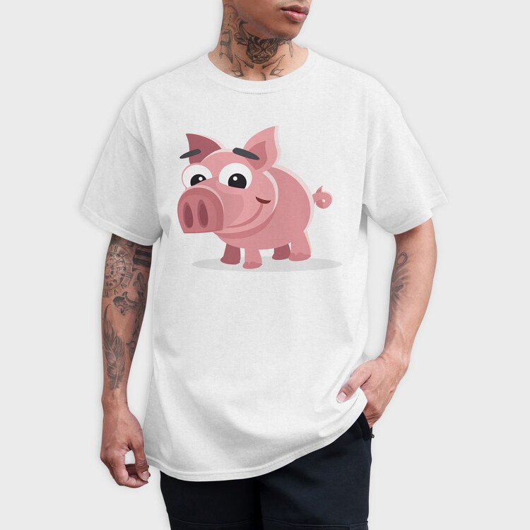 Piggy Bank Fun, Tricou Barbati (Unisex)