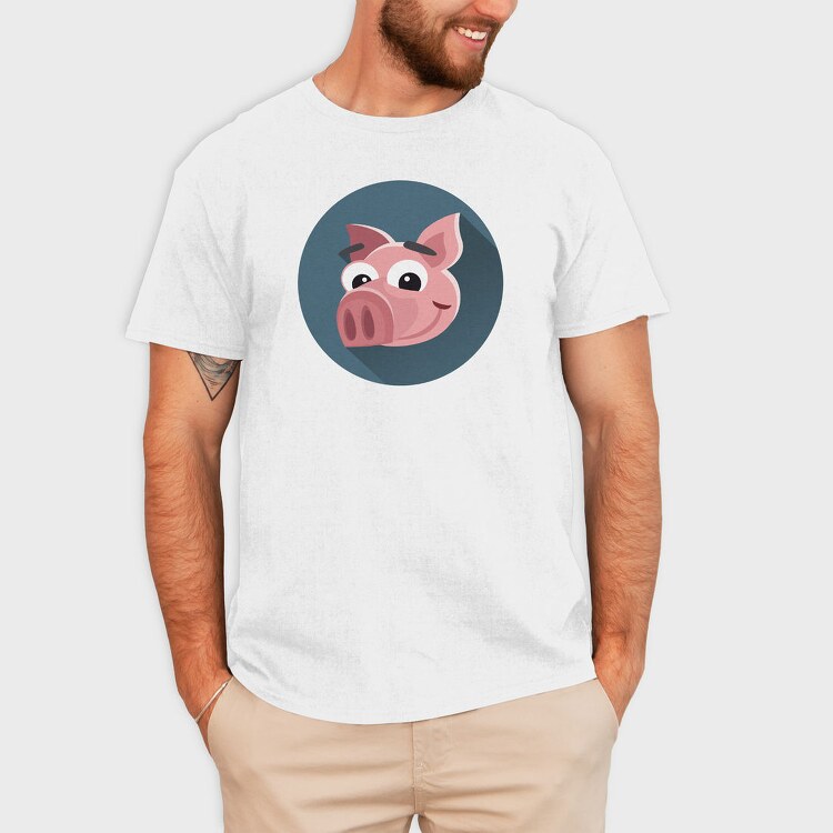Piggy Bank Smile, Tricou Barbati (Unisex)