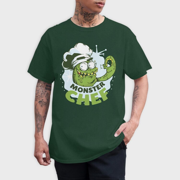 Monster Chef, Tricou Barbati (Unisex)