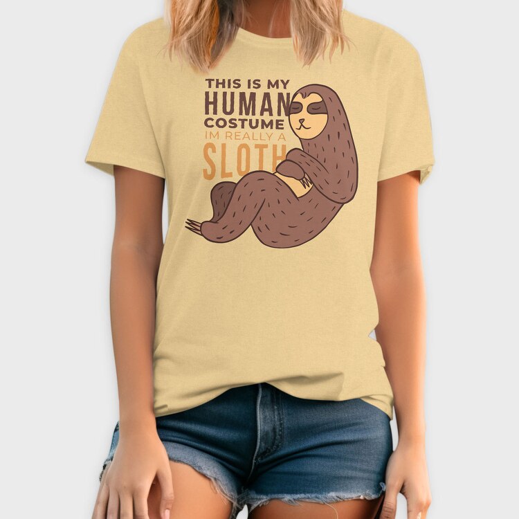 Human Sloth Quote Im A Sloth, Tricou Barbati (Unisex)