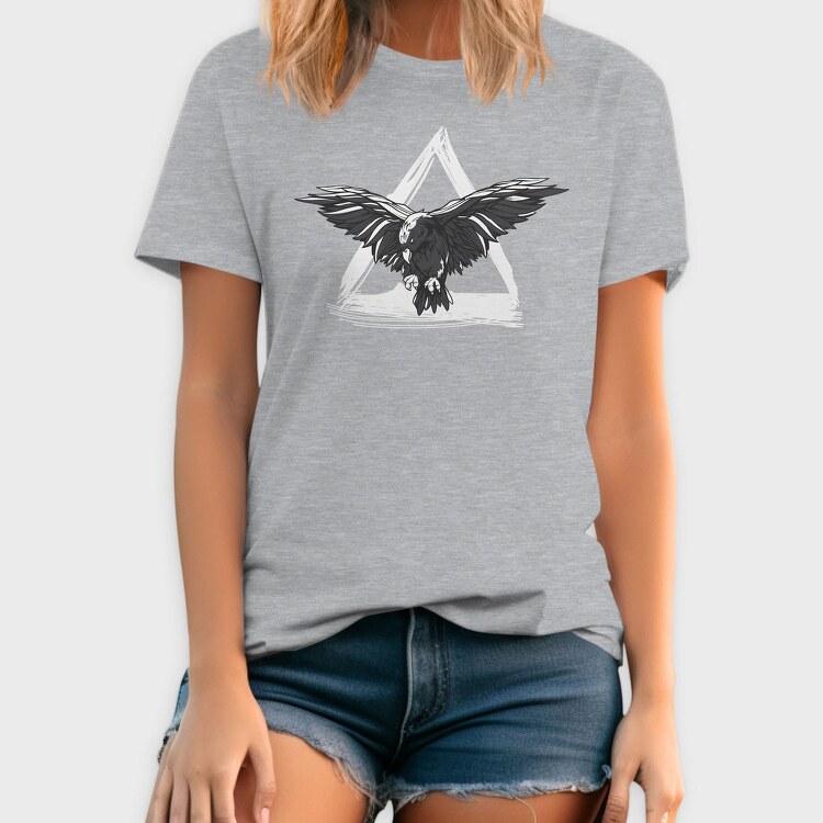 Crow Flying Triangle, Tricou Barbati (Unisex)