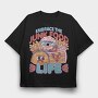 Fast Food Funny, Tricou Oversize Barbati (Unisex)