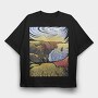 Cliffs Of Moher Landscape Nature, Tricou Oversize Barbati (Unisex)