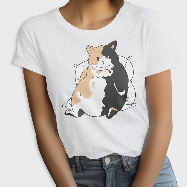 Fat Cat Resting, Tricou Femei