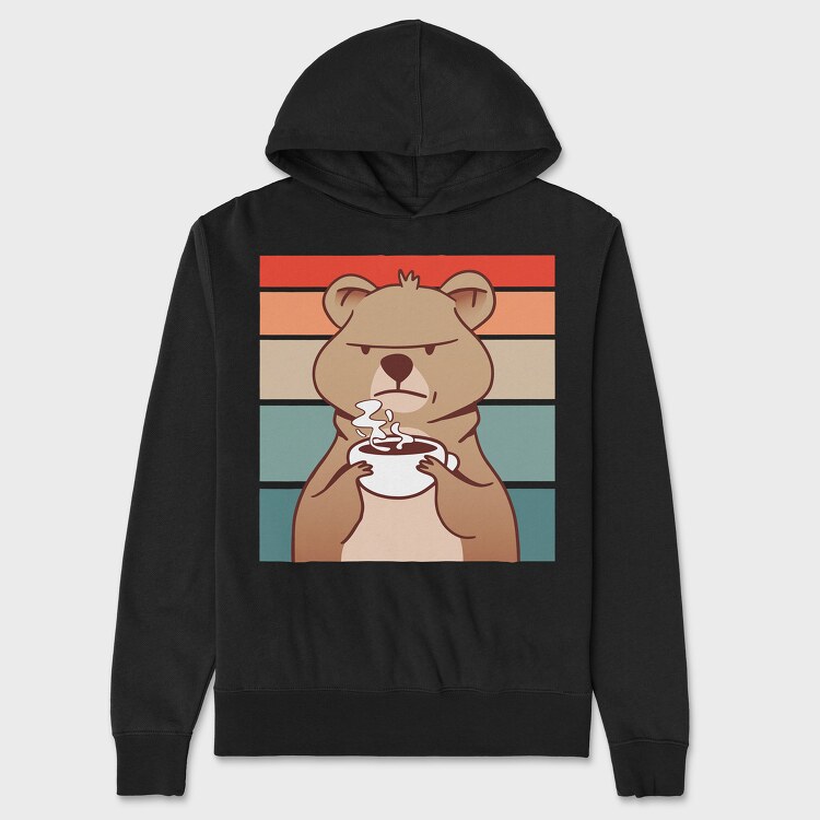 Hanorac Barbati (Unisex), Coffee Grumpy Quokka