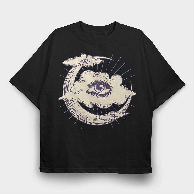 Cloud Eye Whimsigoth, Tricou Oversize Barbati (Unisex)