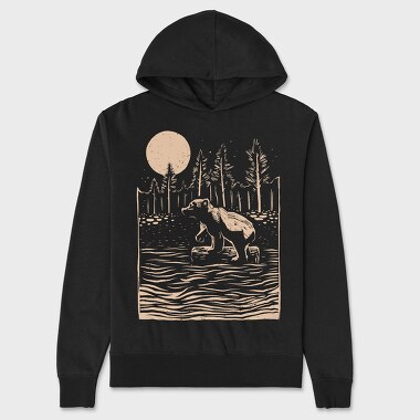 Bear Art, Hanorac Oversize Barbati (Unisex)